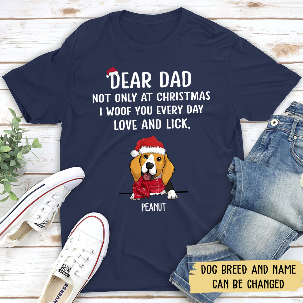 I Woof You Christmas - Personalized Custom Unisex T-shirt
