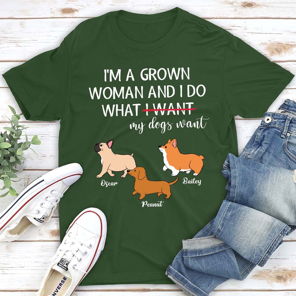 I'm A Grown Woman - Personalized Custom Unisex T-shirt