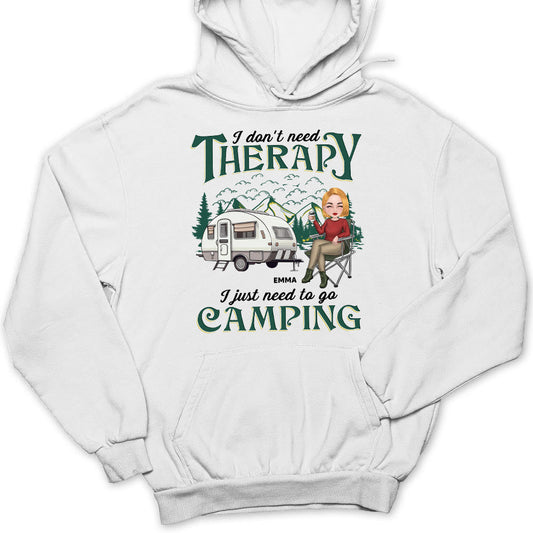 Therapy Camping - Personalized Custom Hoodie