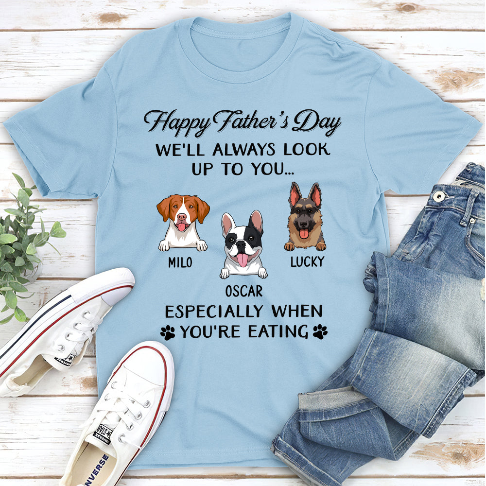 I'll Always Look Up To You - Personalized Custom Unisex T-shirt