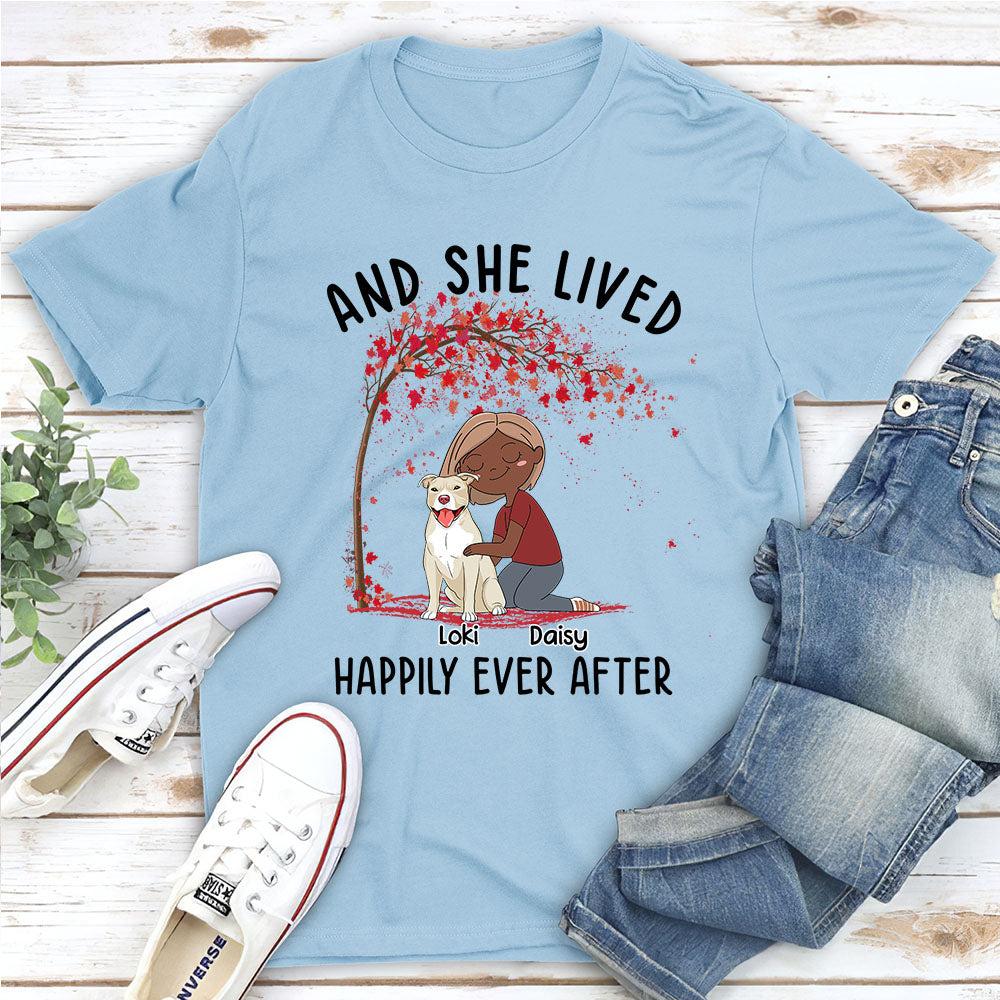 Lived Happily - Personalized Custom Unisex T-shirt