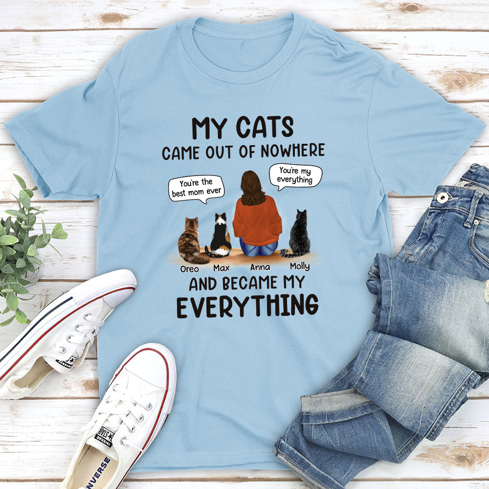 Cats Are My Everything - Personalized Custom Unisex T-shirt