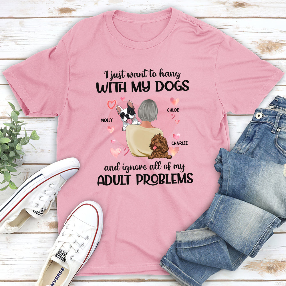 Hang With My Dog - Personalized Custom Unisex T-shirt