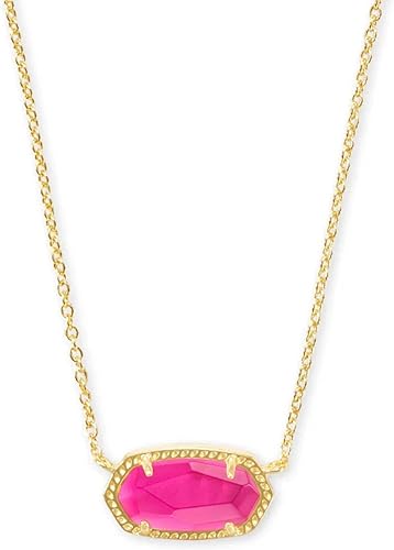 KENDRA SCOTT- Elisa Gold Pendant Necklace in Azalea Illusion (Gift Set)