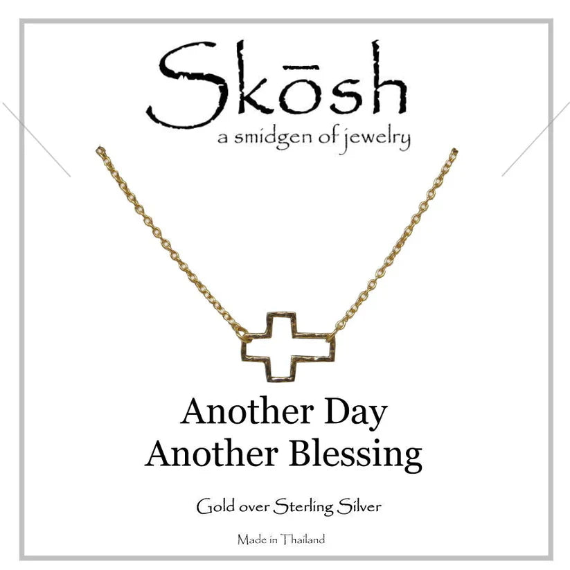 Skosh Small Open Cross Necklace