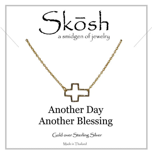 Skosh Small Open Cross Necklace