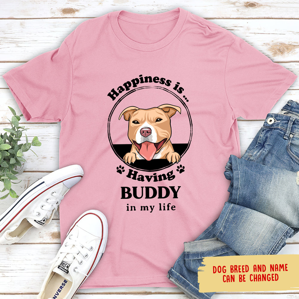 Happiness Is - Personalized Custom Premium T-shirt