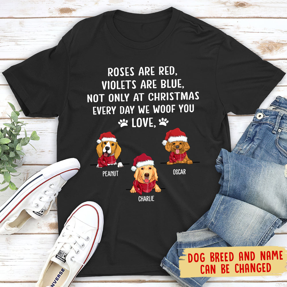 Every Day I Woof You - Personalized Custom Unisex T-shirt