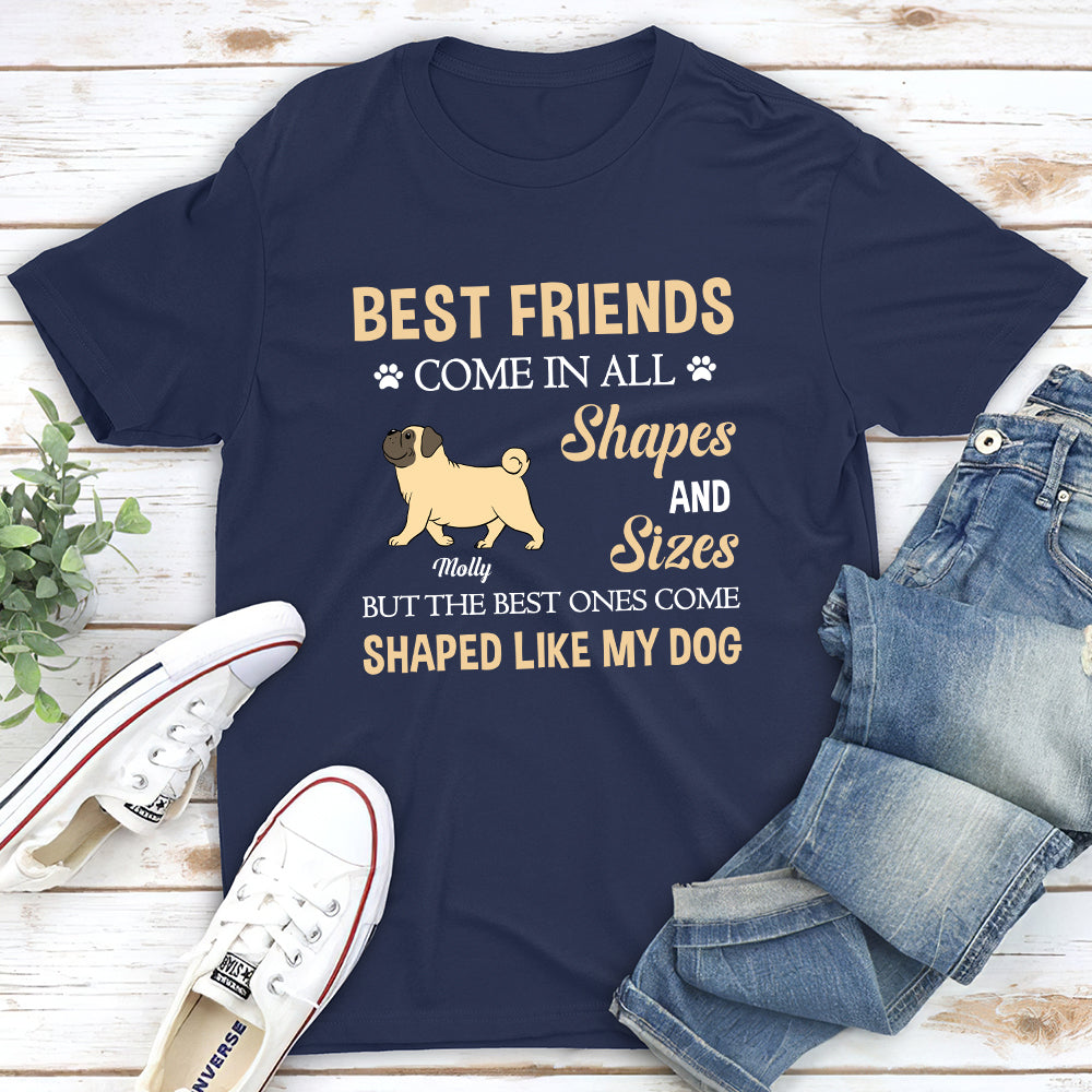 Shapes And Sizes - Personalized Custom Unisex T-shirt