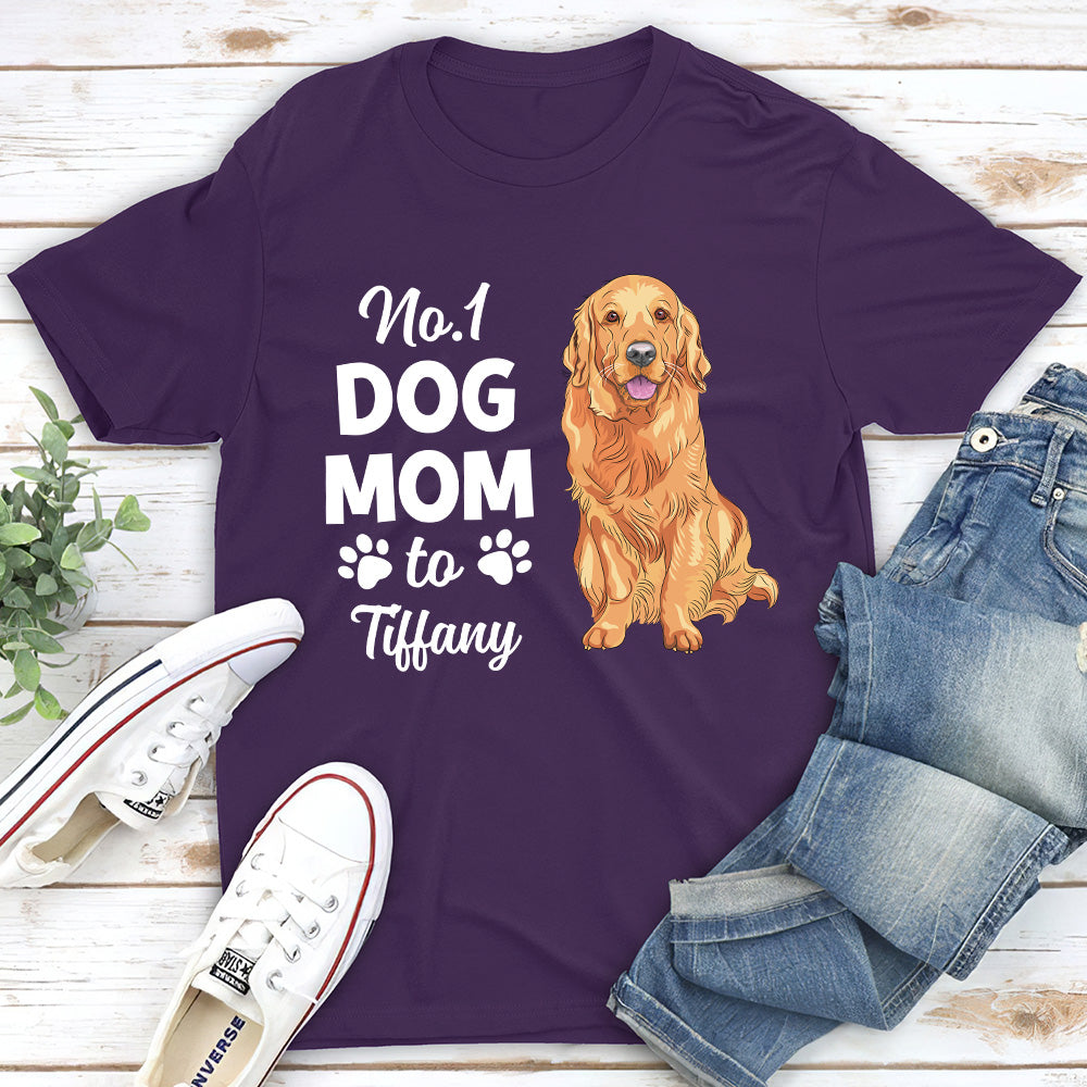 No.1 Dog Mom/Dad - Personalized Custom Unisex T-shirt