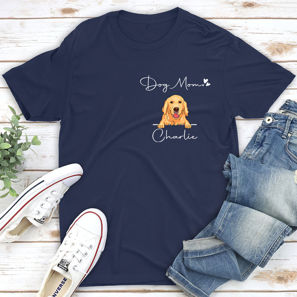 Dog Mom Valentine - Personalized Custom Unisex T-shirt