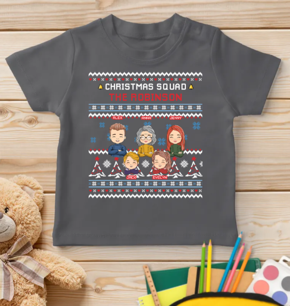 Family Squad - Personalized Custom Youth T-shirt