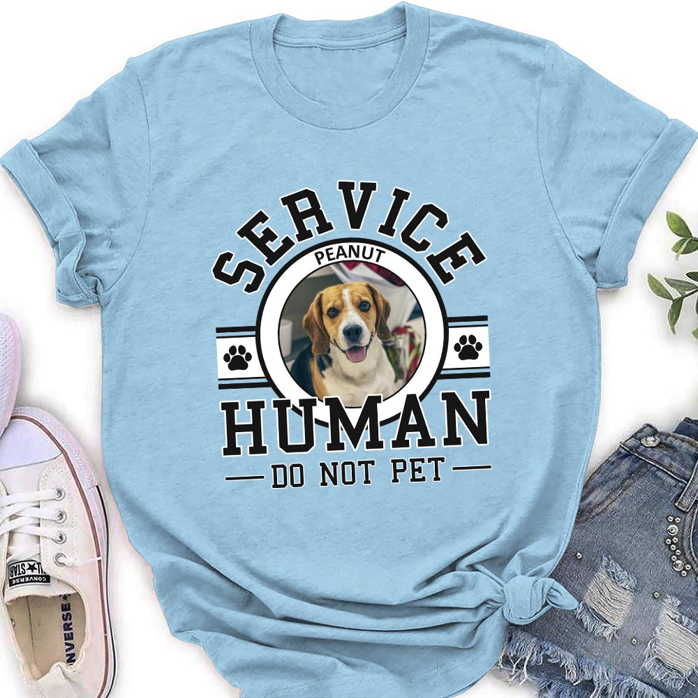 Service Human Photo - Personalized Custom Women's T-shirt