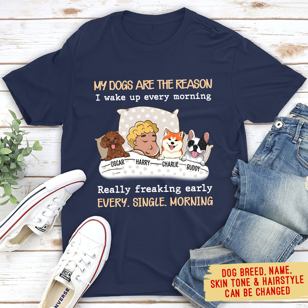 My Dog Is The Reason - Personalized Custom Premium T-shirt