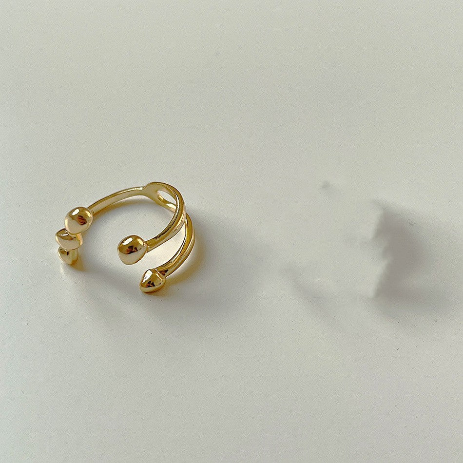 Irregular Shaped S925 Sterling Silver Ring