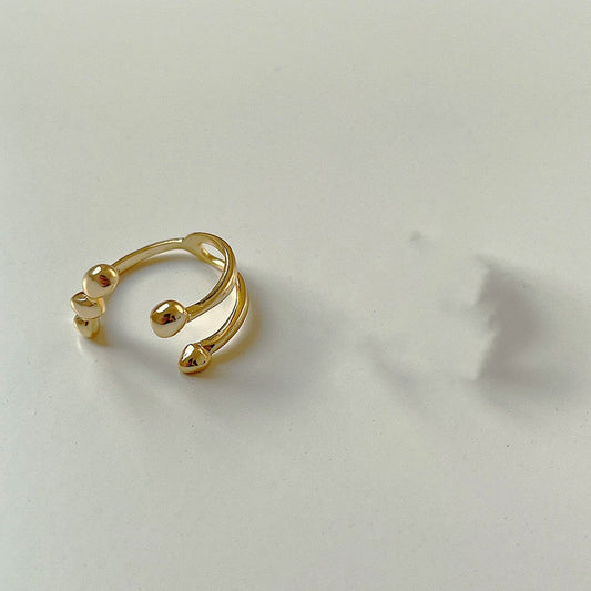 Irregular Shaped S925 Sterling Silver Ring