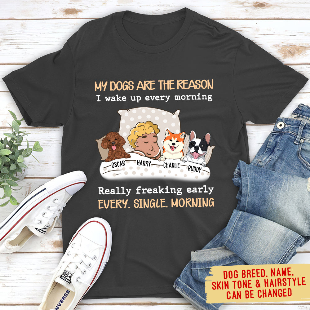 My Dog Is The Reason - Personalized Custom Unisex T-shirt