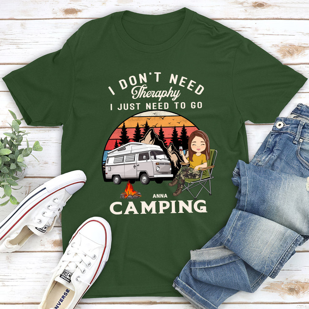 Therapy Camping 2 - Personalized Custom Unisex T-shirt