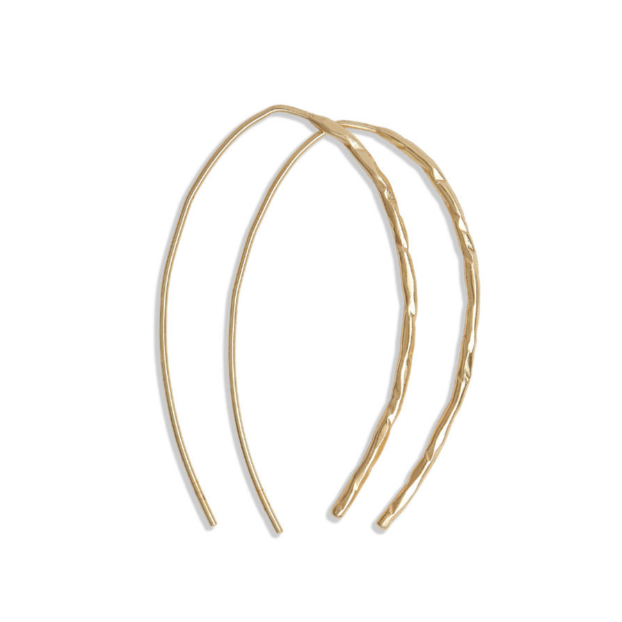 TEXTURED THREADER EARRINGS