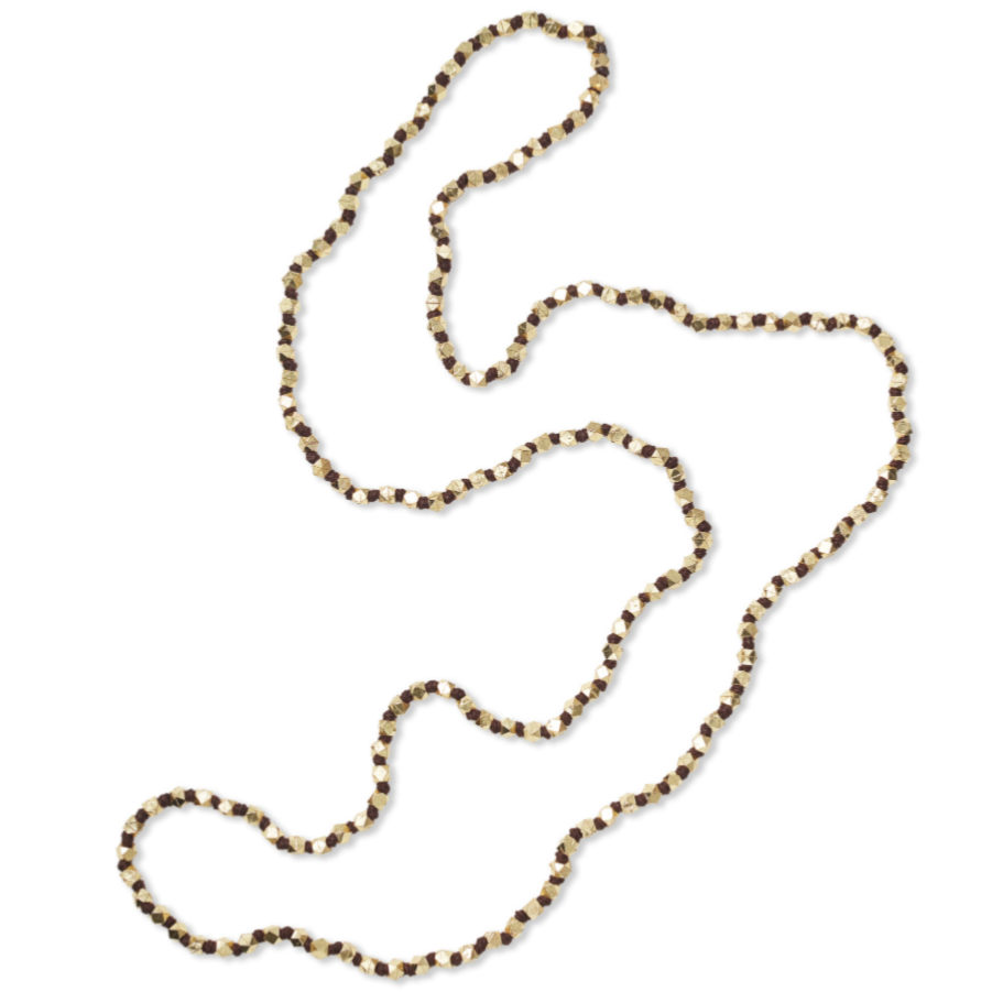 BRASS BEADED NECKLACE