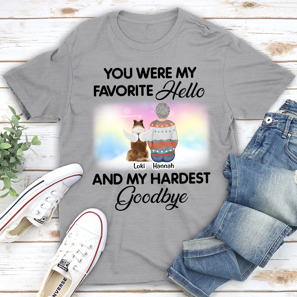 My Favorite Hello - Personalized Custom Unisex T-shirt