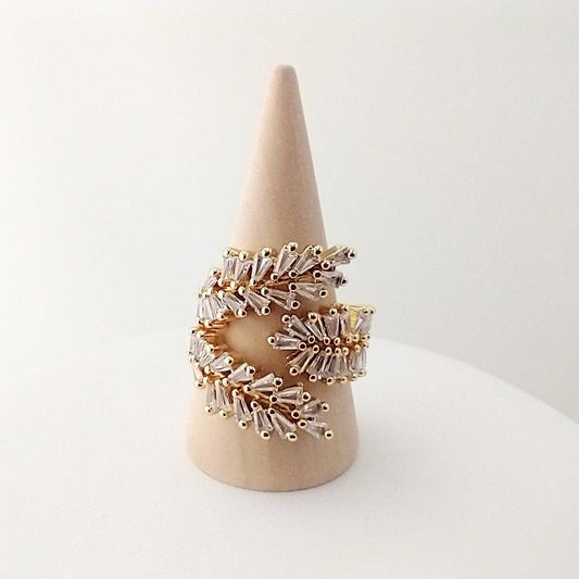 Vintage Style Diamond Ring, Costume Ring