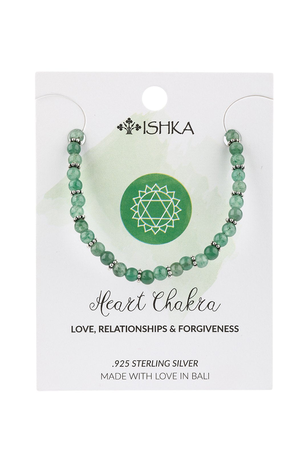 Chakra Gemstone Bead Silver Bracelet