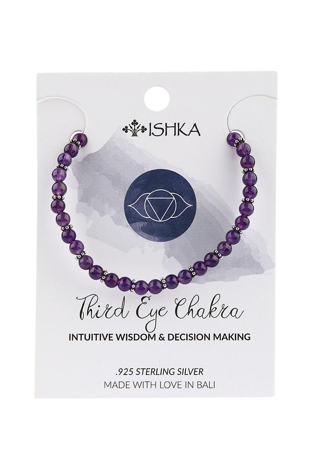 Chakra Gemstone Bead Silver Bracelet