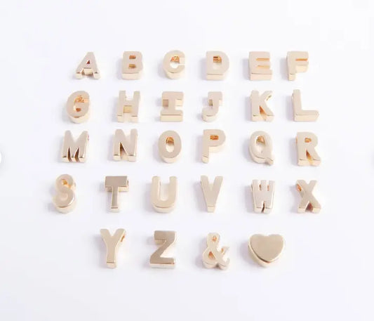 Necklace-Gold Initial Block Letter