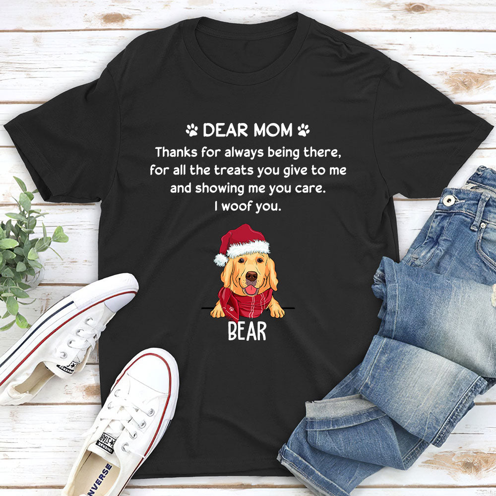 Thank You Dog Mom/Dad - Personalized Custom Unisex T-shirt