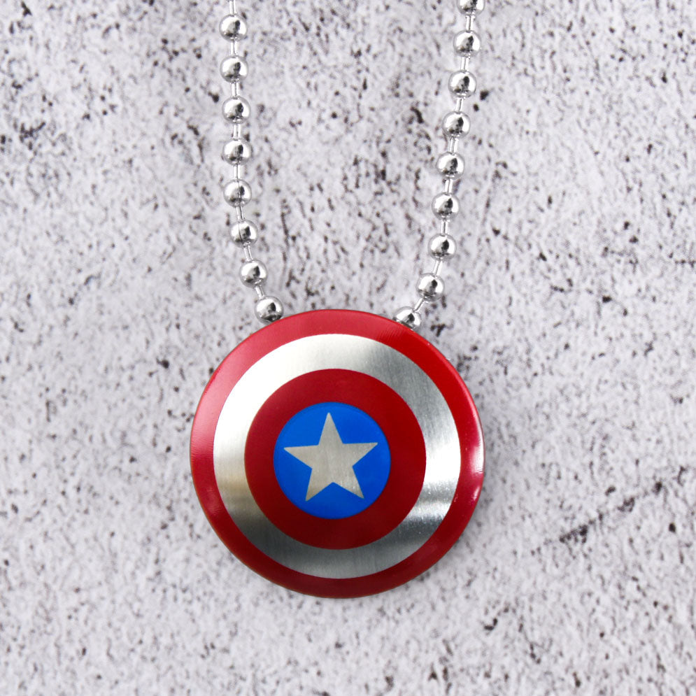 Captain America Shield Marvel Stainless Steel Pendant