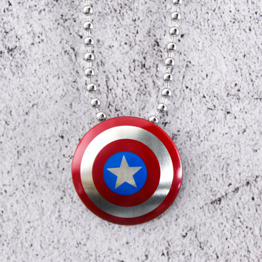 Captain America Shield Marvel Stainless Steel Pendant
