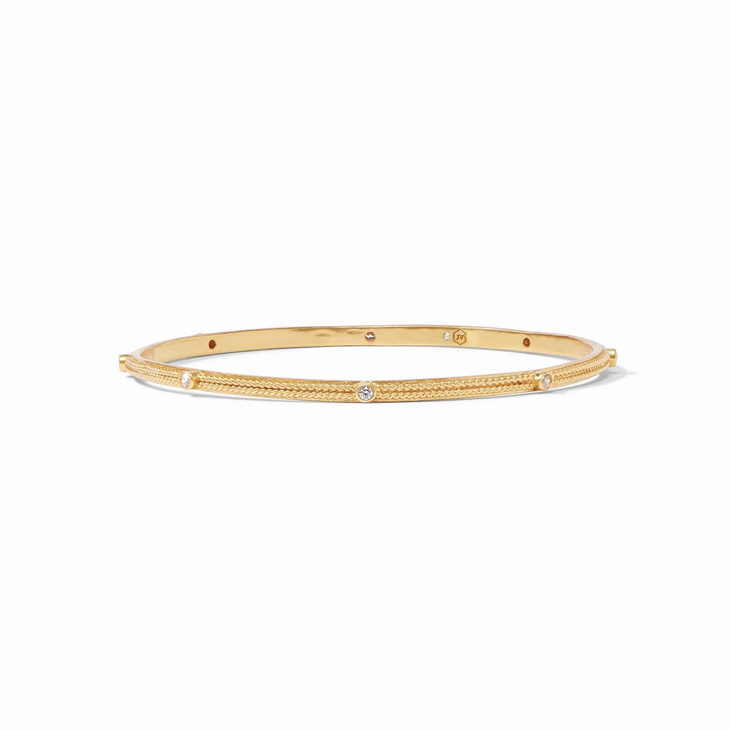 Celeste Stacking Bangle Gold CZ