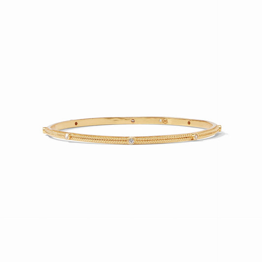 Celeste Stacking Bangle Gold CZ