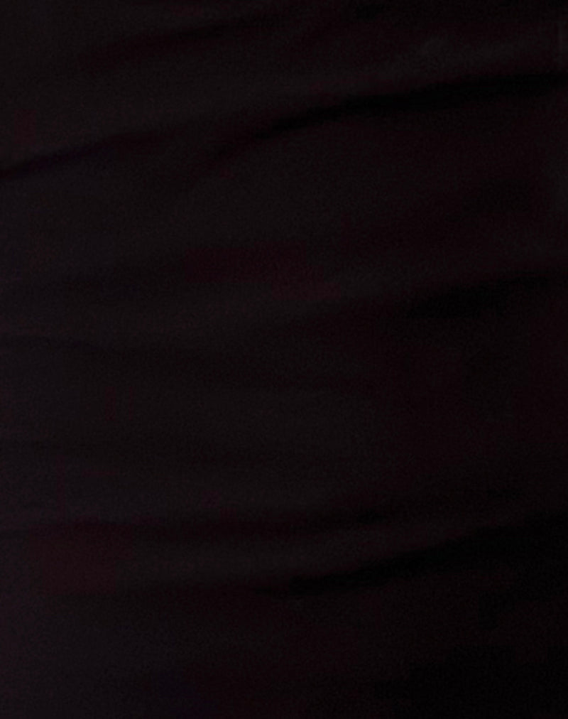 Damia Mini Dress in Chiffon Black