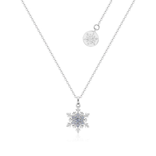 Frozen Blue Crystal Snowflake Necklace