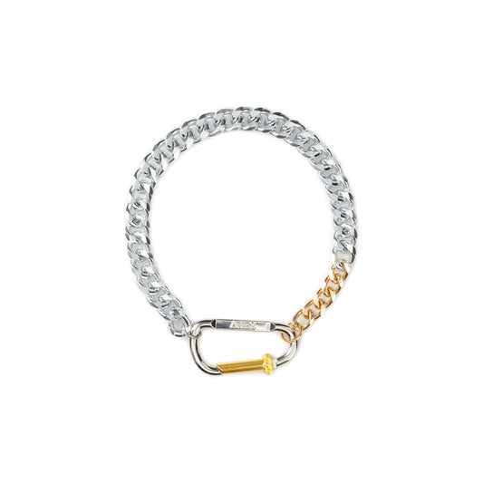 Aries Column Carabiner Silver Necklace