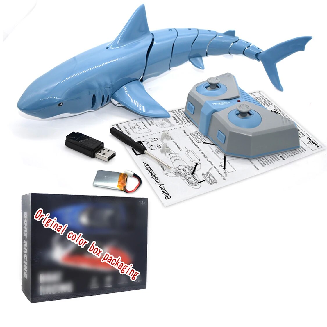 Funny RC Shark Toy Remote Control Animals Robots Bath Tub Pool Electric Toys for Kids Boys Children Cool Stuff Sharks Submarine ShopOnlyDeal