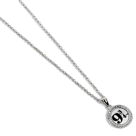 Platform 9 3/4 (Harry Potter) Crystal Necklace in Sterling Silver