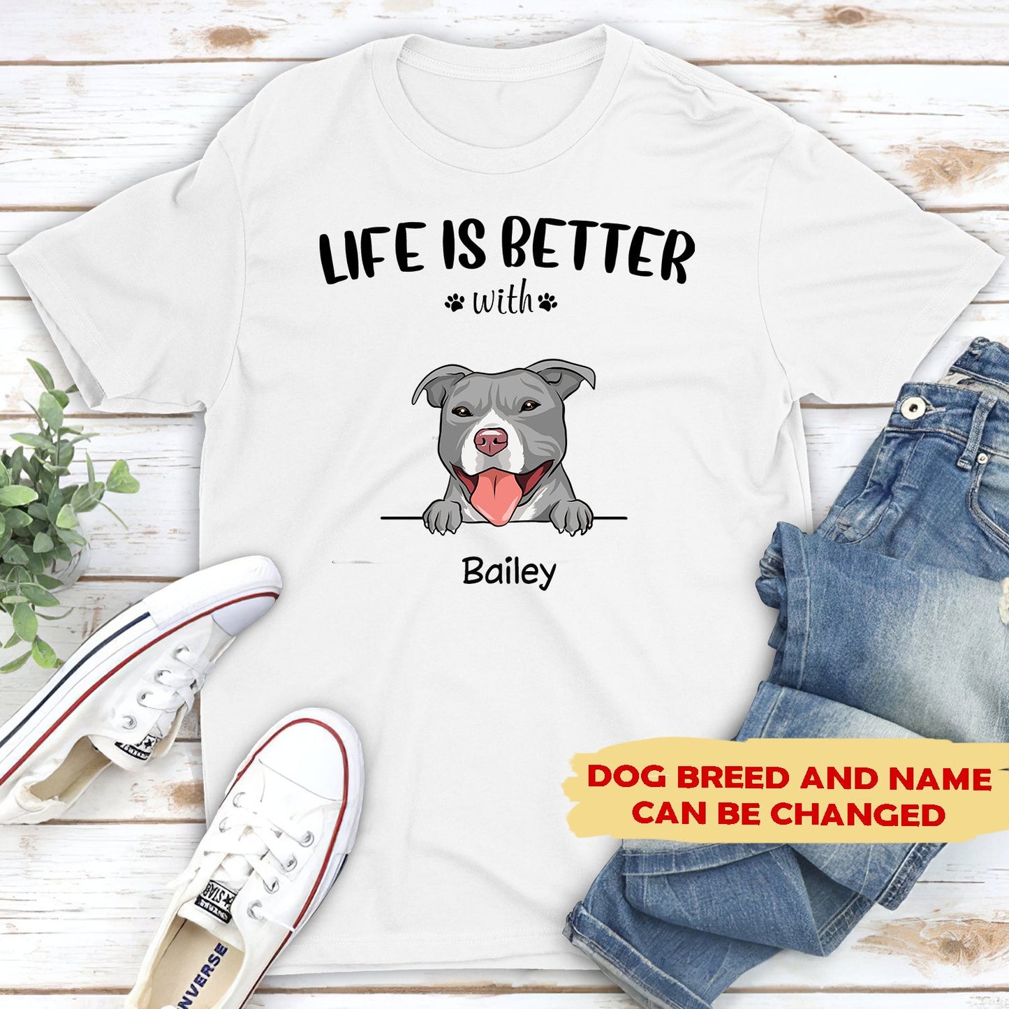 Life is better - Personalized custom unisex classic T-shirt