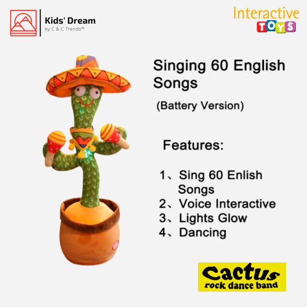 Interactive Twisted Dancing Cactus Plush Toy 11