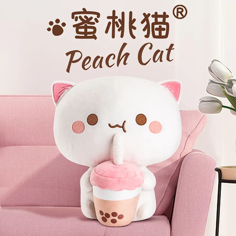 Kawaii Boba Milk Tea Mitao Cat Plush Toys Cup Stuffed Cute Animal Dolls Pillow 30cm Soft Cartoon Cushion Kid Birthday Gift ShopOnlyDeal