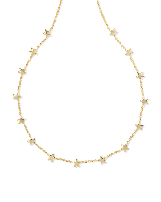 KENDRA SCOTT- Sierra Star Strand Necklace Gold Metal