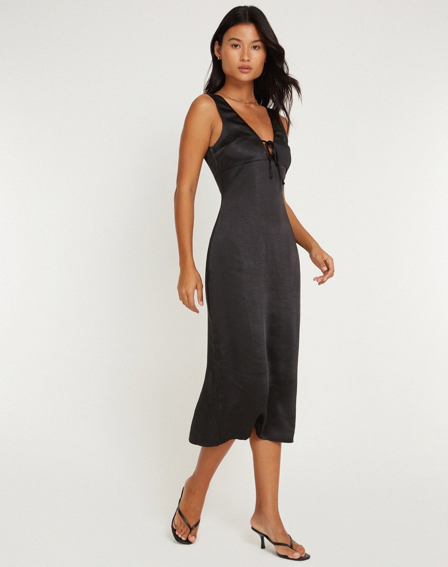 Lasanda Midi Dress in Black
