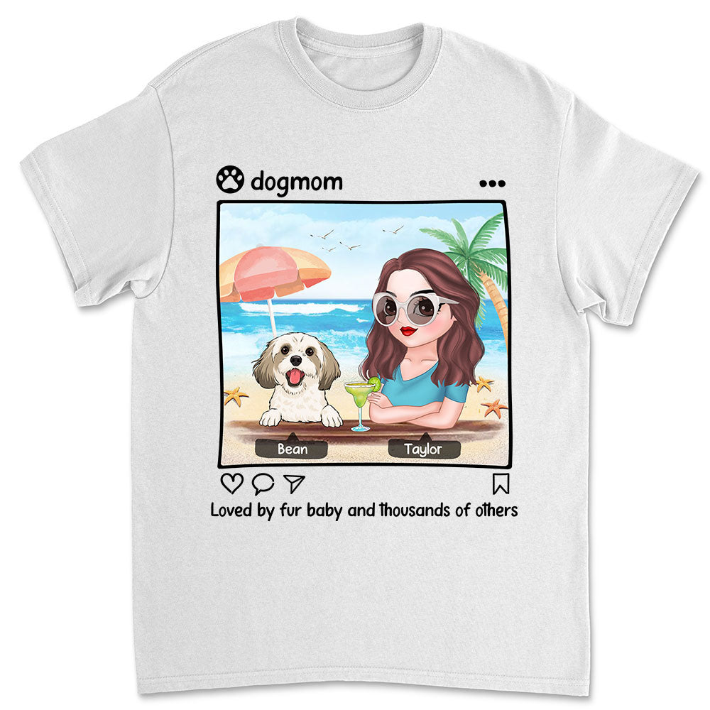 Dog And Mom - Personalized Custom Unisex T-shirt