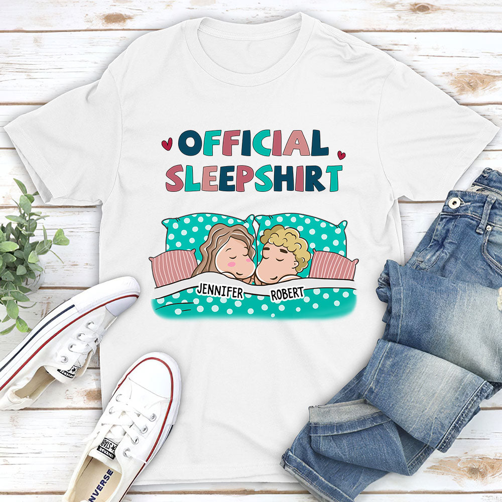 Official Sleepshirt For Couple - Personalized Custom Unisex T-shirt