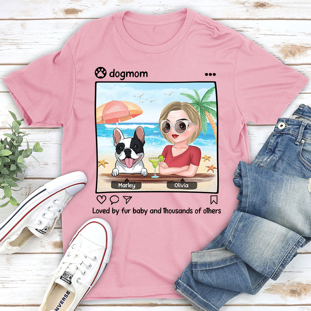 Dog And Mom - Personalized Custom Unisex T-shirt
