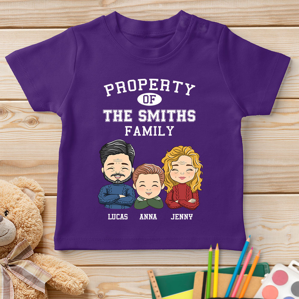 Property Of Family - Personalized Custom Youth T-shirt