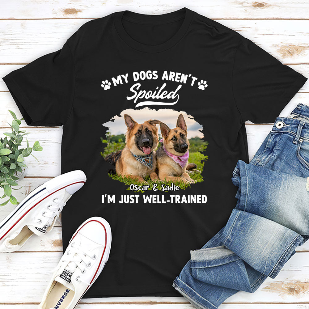 Spoiled Dog Photo - Personalized Custom Unisex T-shirt
