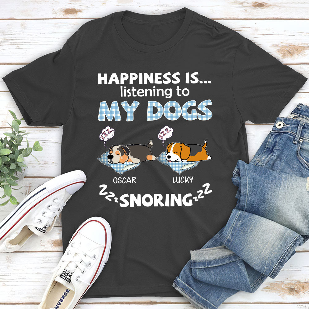 My Dog Snoring - Personalized Custom Premium T-shirt